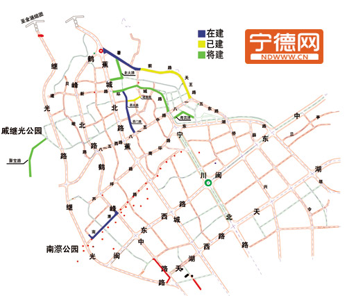 市区供水旧管网改造工程示意图