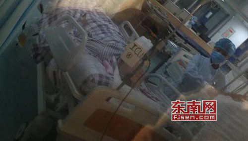 侯大爷仍在重症病房（以上图片均为侯大爷家人提供）