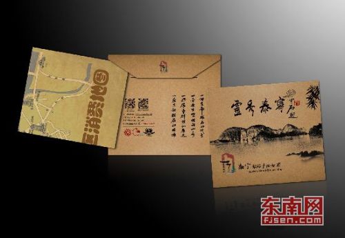 精美的手绘地图也是一份旅游纪念