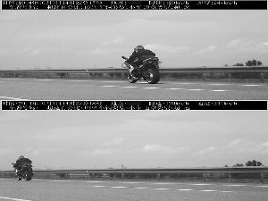 警方的测速设备显示，这辆摩托车当时时速为244公里