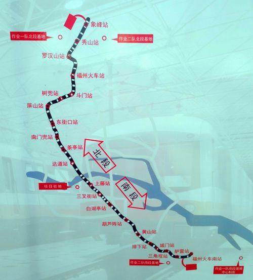 地铁1号线供电项目施工线路图