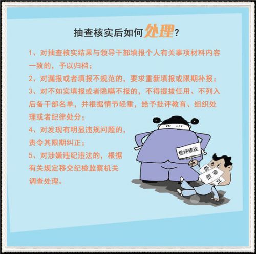 揭密中组部如何抽查官员个人事项报告
