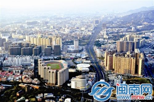 航拍晋江图
