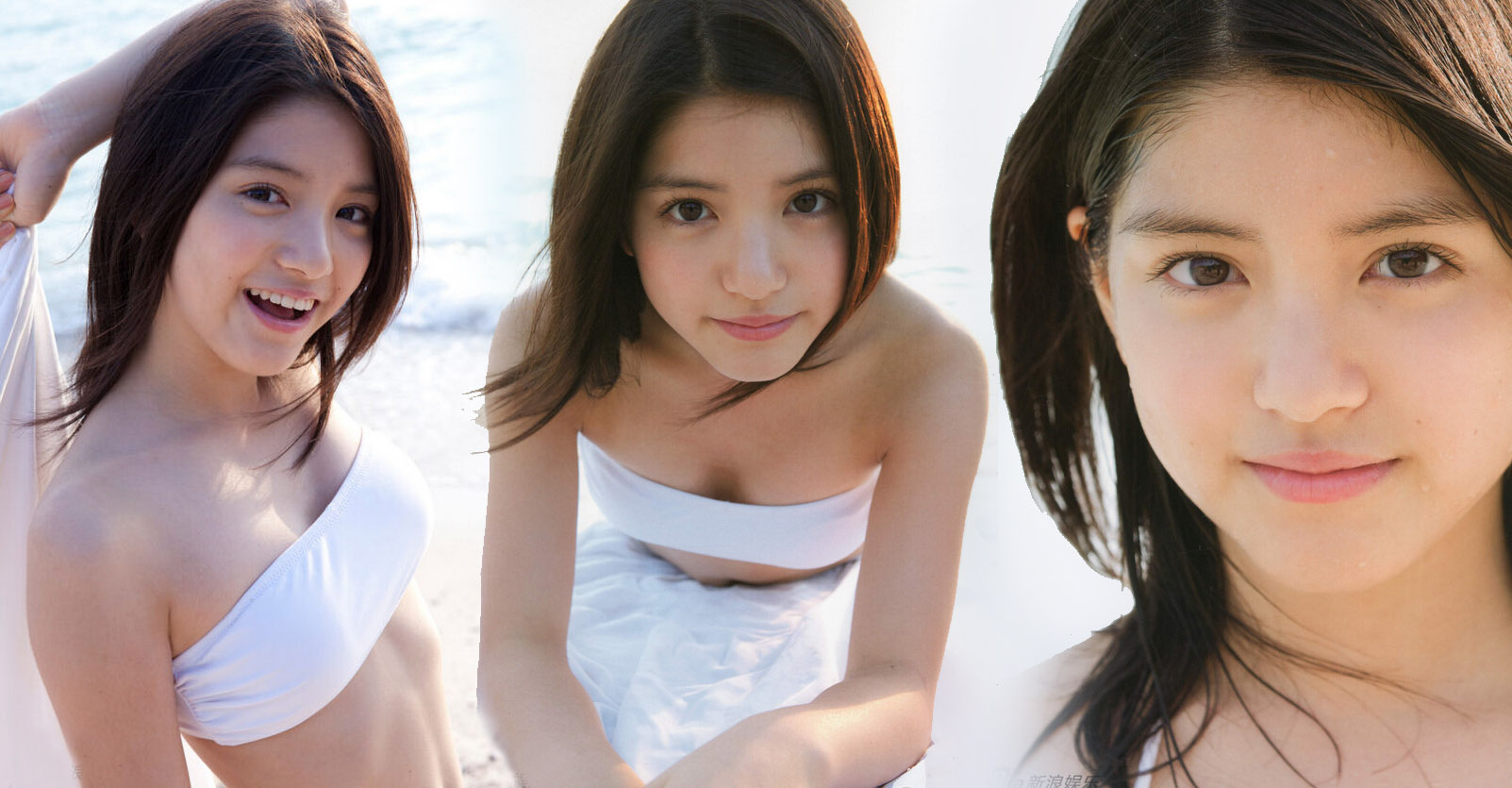 日本94年平胸萌妹川岛海荷海边写真大片 肌肤白皙甜美清纯
