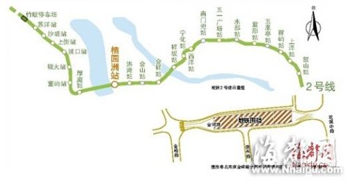 福州地鐵2號線桔園洲站明起施工 圍擋時間約33個月