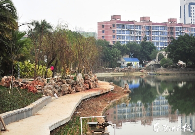 岸邊增加了觀景平臺