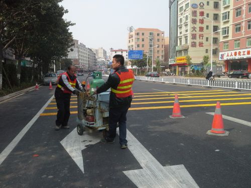 宝岛中路道路设施日趋完善