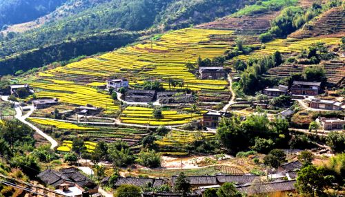 山间秋意漫村寨 安溪湖头镇自然风光摄影