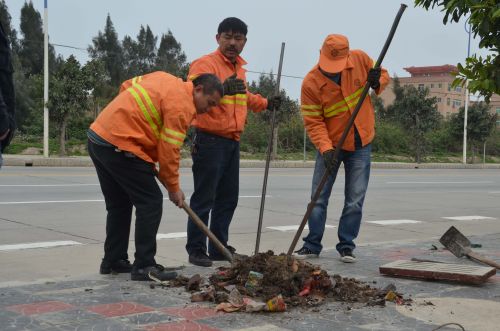 公路部门组织汛前清淤