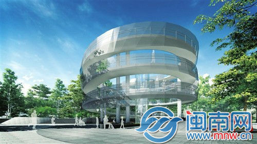 金牛山體育公園設(shè)有3層旋轉(zhuǎn)環(huán)形坡道(效果圖)