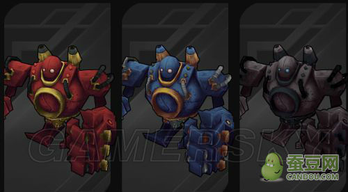 LOL新炫彩皮肤包:机器人盖伦曙光女神三种变