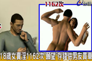 台湾19小伙逼女友卖淫买跑车 月经期不停1年接客1162次新闻组图