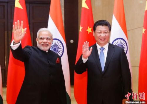 国家主席习近平在西安会见印度总理莫迪（中新网）