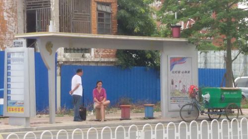 二期新公交候车亭全部建成