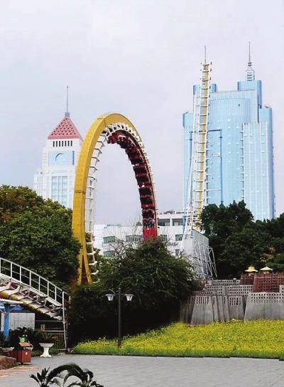 左海公园的高空飞车（资料图）