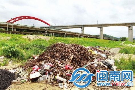 福州益凤村垃圾被随意丢弃,大煞高铁沿线风景