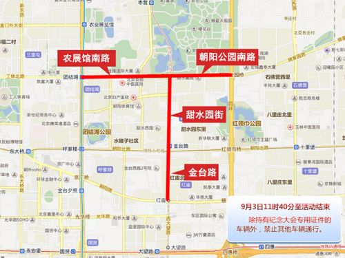 关于中国人民抗日战争暨世界反法西斯战争胜利70周年纪念大会的交通管制通告