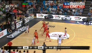 2015亚锦赛-中国男篮VS新加坡首战精彩五佳球
