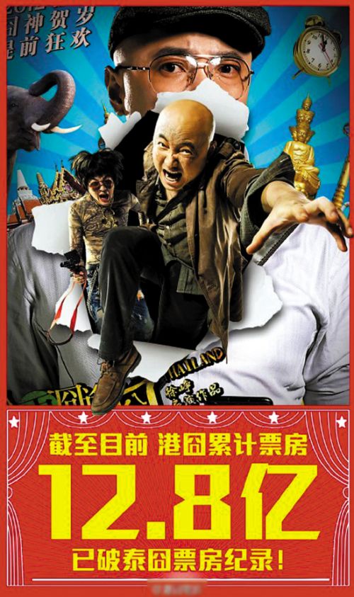 《 港囧 》最新 票房统计 :10天达12.8亿 打破《泰