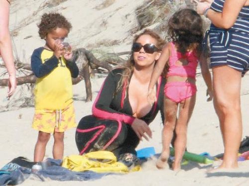 玛丽亚-凯莉带子女约会男友 正式公开与帕克恋情