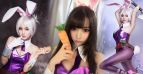 Mia血纯茗雅兔女郎锐雯COS高清组图 LOL放逐之刃深V爆乳