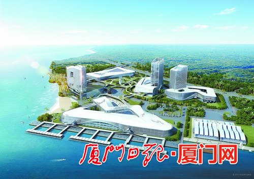 五通客运码头三期鸟瞰效果图。