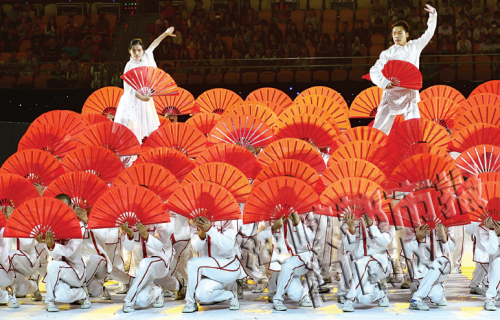 扇舞与太极拳表演结合2