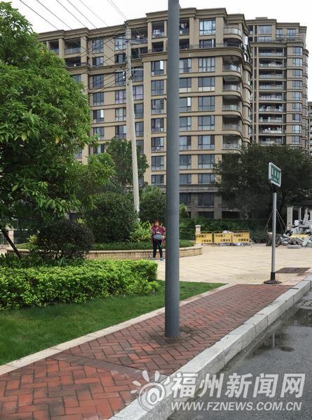 三盛国际公园附近黄先生被发现的位置。