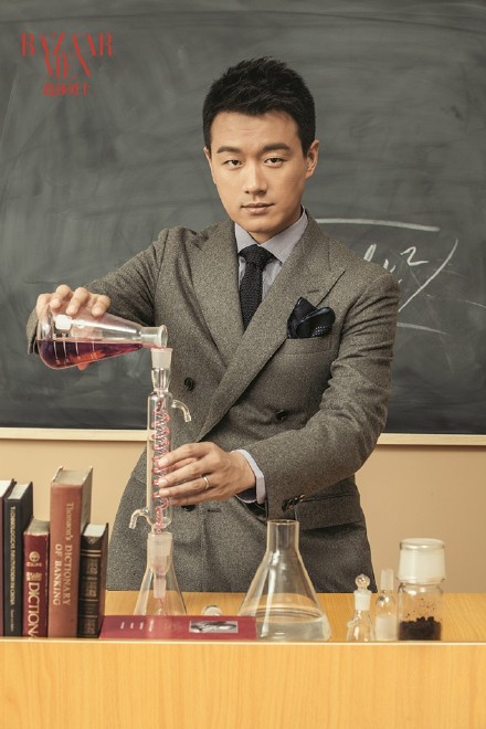 佟大为拍时尚大片错用化学仪器遭批 自嘲要温