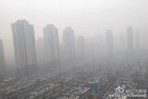 沈阳PM2.5指数超1000