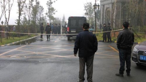 警方已封锁了现场