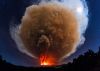 意大利埃特纳火山喷发现场画面 烟柱直冲天空（组图）