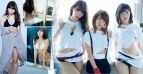 AKB48小嶋阳菜渡边麻友高桥南扯衣露胸 日版花花公子泳装写真