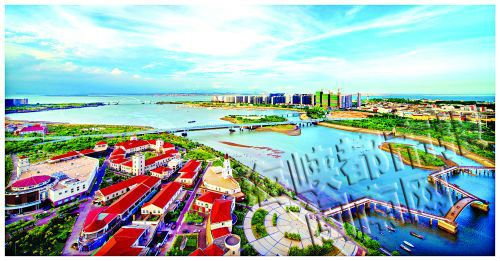 五缘湾全景图