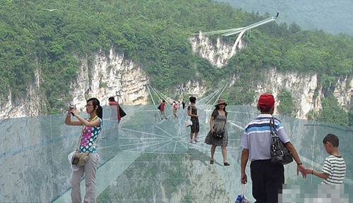 張家界大峽谷玻璃橋。