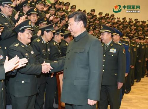 习近平解放军报亲自发微博:向全体官兵祝贺新年