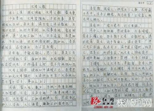 文言文作文。张媛摄