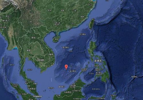 永暑礁可以说位于南海的中心地带