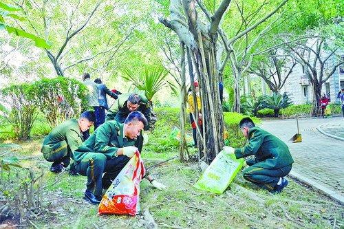 同安五千志愿者走上街头 合力整治环境卫生
