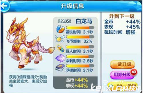 天天酷跑当前最强五大坐骑排行 奥莉奥白龙马上榜