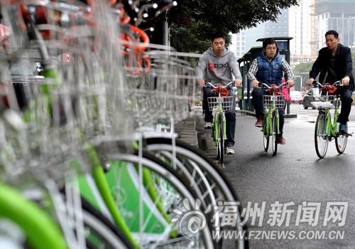 便民自行车使用率越来越高。
