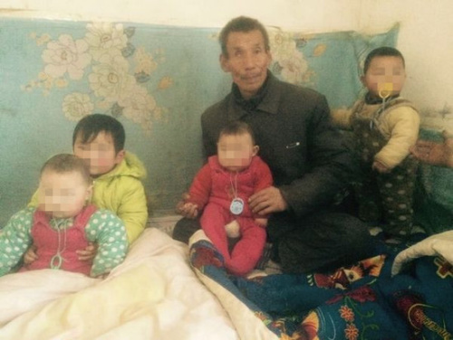 乔鹏军的四个孩子。