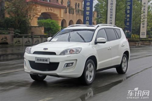 吉利将推4款全新SUV车型 博越\/GX7即将上市