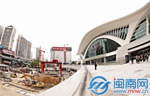厦门站北站房本周日将投用，位于地面的北广场则还将继续围挡施工
