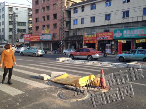 漳响路与零号路交界路口已开始施工