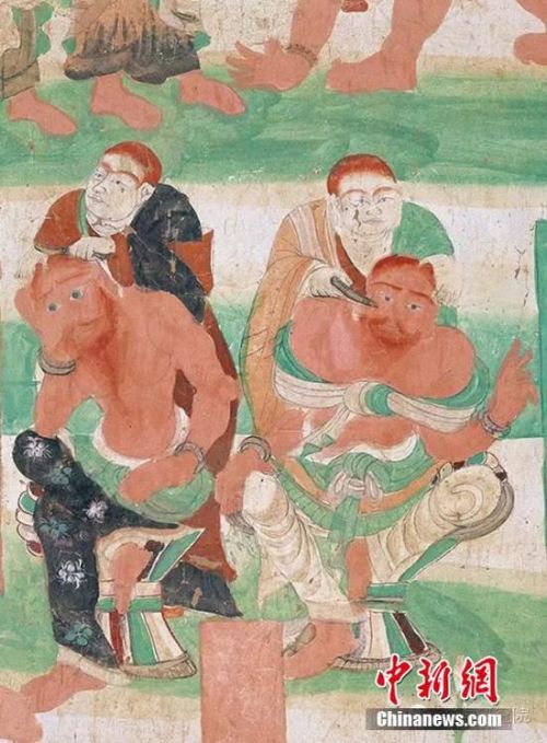 所谓剃龙头，指二月初二理发，儿童理发，叫剃&ldquo;喜头&rdquo;，借龙抬头之吉时，保佑孩童健康成长，长大后出人头地；大人理发，辞旧迎新，希望带来好运，新的一年顺顺利利。图为《榆林窟第16窟-剃度-五代》。