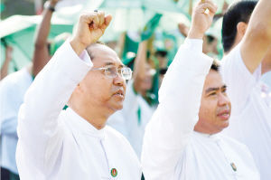  吴廷觉 成为 缅甸新总统  第一副 总统 来自军方(图