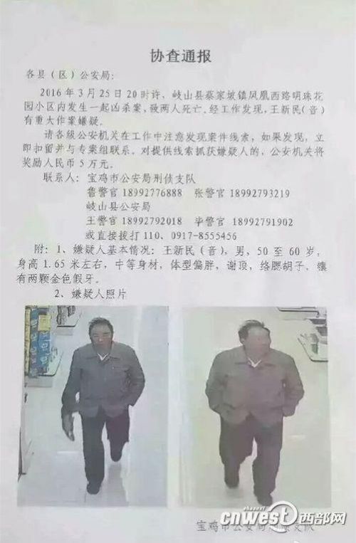 警方发布的协查通报