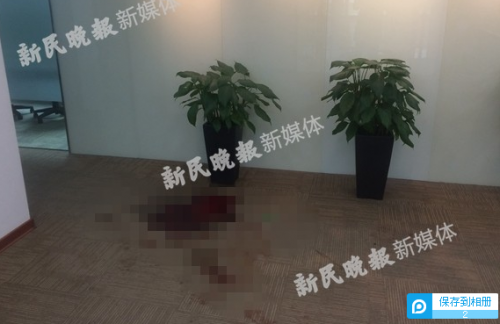 上海发生砍人事件 疑与公司矛盾砍死高管前台受伤（组图）