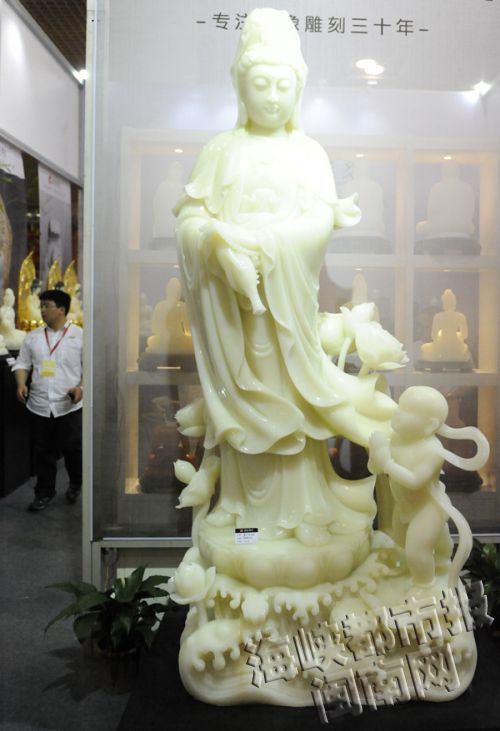 身价999万伊朗白玉打造的童子